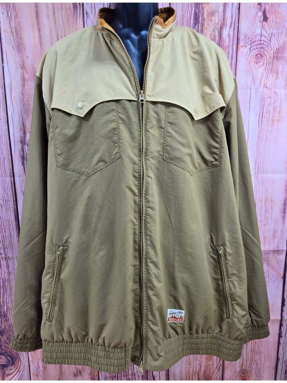 Howler Bros Westers Western Style Windbreaker Jacket XXL Tan Nylon